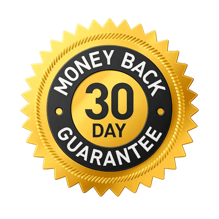 100% money back guarantee